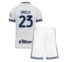 Inter Milan Nicolo Barella #23 Koszulka Wyjazdowa dzieci 2024-25 Krótki Rękaw (+ krótkie spodenki)